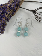 Load image into Gallery viewer, Jadeite Aqua Drop Earrings