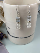 Load image into Gallery viewer, Aquamarine and Moonstone Earrings