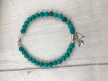 Load image into Gallery viewer, Turquoise Horse Charm Bracelet