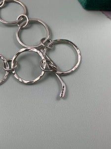Hammered Circle Bracelet