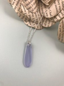 Simple Lilac Sea Glass Pendant