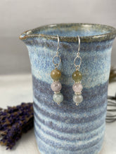 Load image into Gallery viewer, Morganite Drop Earrings