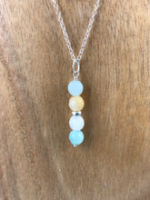 Load image into Gallery viewer, Amazonite and Silver Rondell Pendant and Chain